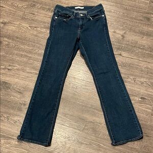 Levi's Dark Blue Straight Leg Women's Jeans